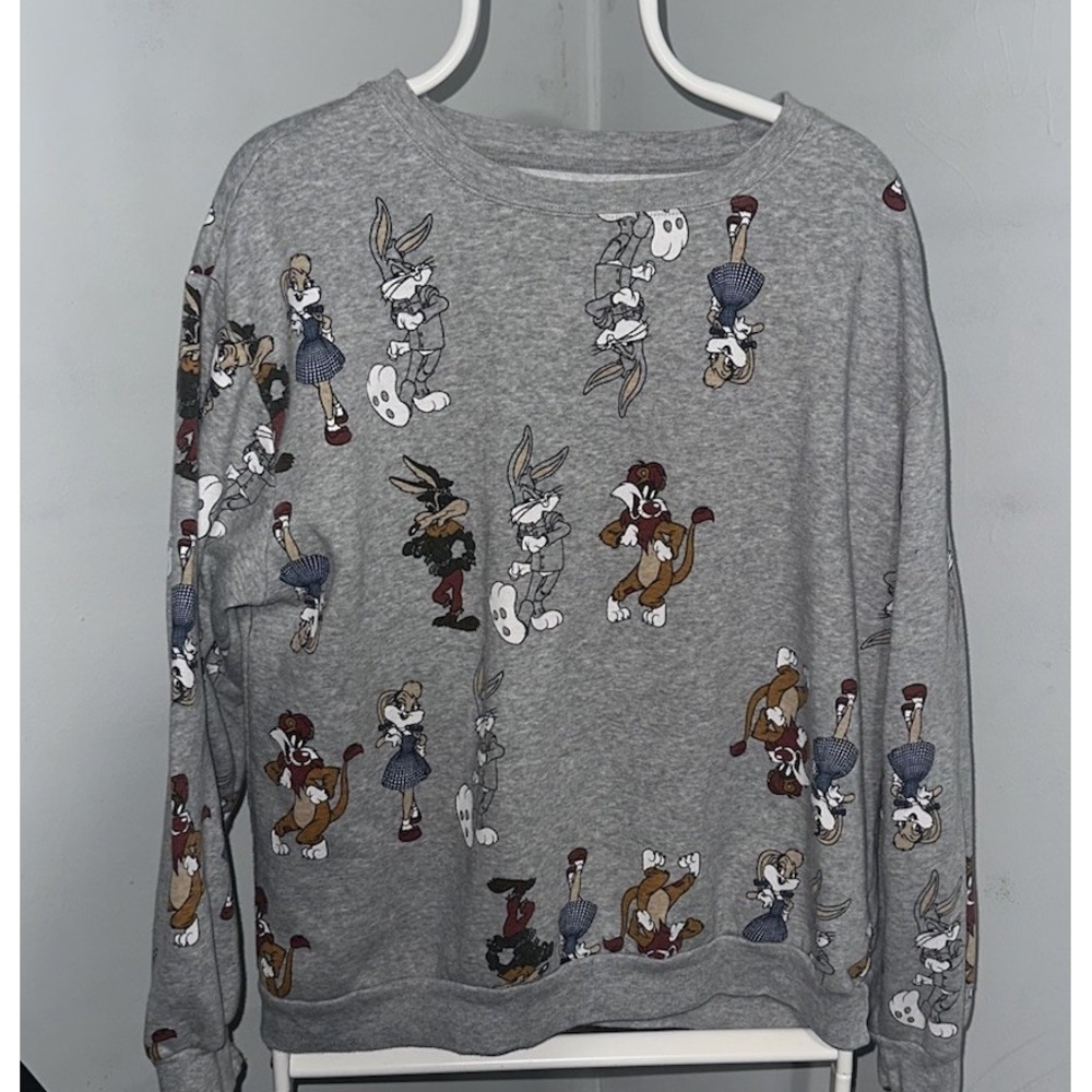 Warner Brothers 100 Looney Tunes  Wizard of Oz Characters Sweatshirt XXLg 19